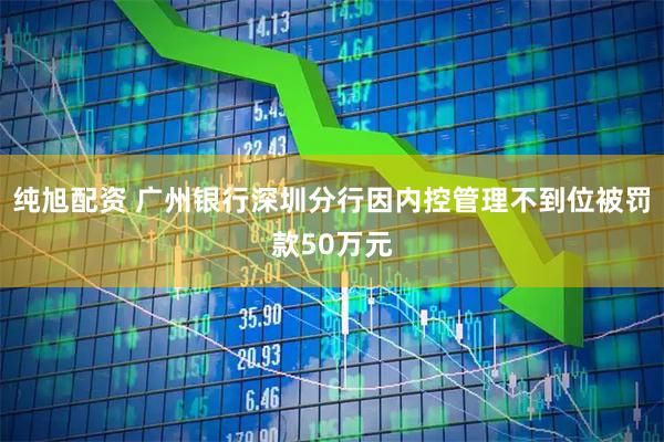 纯旭配资 广州银行深圳分行因内控管理不到位被罚款50万元