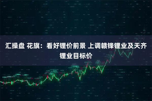 汇操盘 花旗：看好锂价前景 上调赣锋锂业及天齐锂业目标价